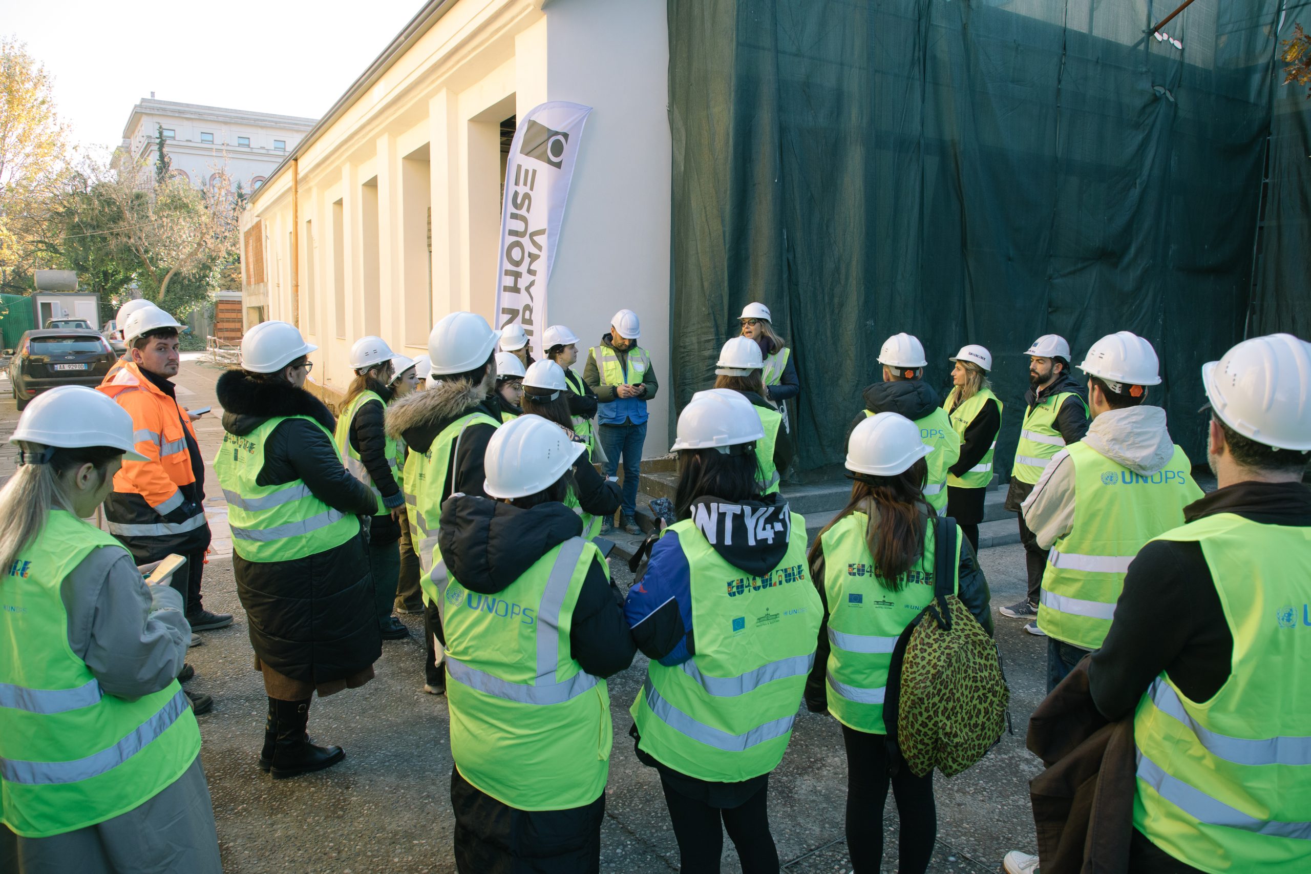 A moment from a guided tour in Open House Tirana 2023. Photo by Ina Omuri. Courtesy of Architecture Fund in Albania (5)
