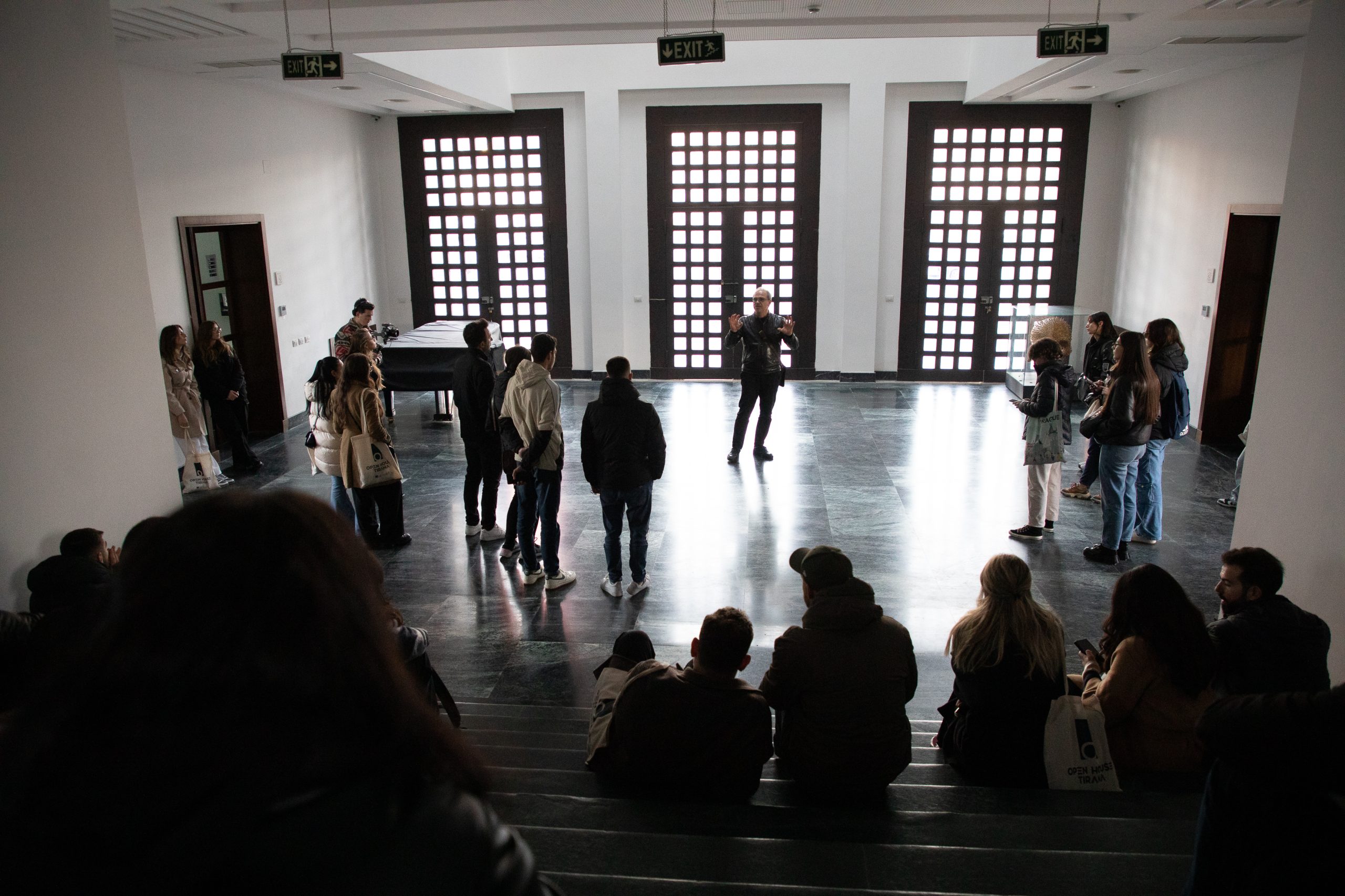 A moment from a guided tour in Open House Tirana 2023. Photo by Ina Omuri. Courtesy of Architecture Fund in Albania (6)