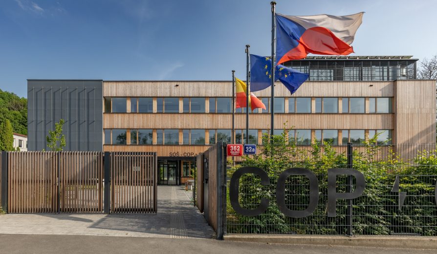 Českobrodská High School and Gymnasium. Photo courtesy of Open House Praha.